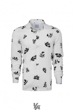 Fallen Leaves YoungLa 804 Scarface Viscose Imprint Shirts | 3986-NHEAF