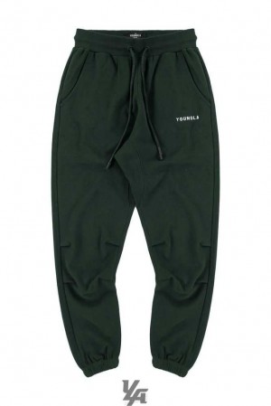 Forest Green YoungLa 210 Kick-Back Joggers | 1476-RHVUZ