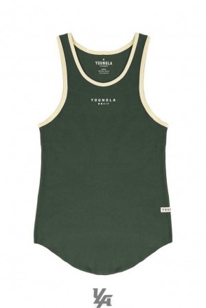 Forest Green YoungLa 313 Rocket Rib Tanks | 6125-OVFHB