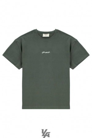 Forest Green YoungLa 430 Oversized Cloud Foam Tee | 7806-FJZPH