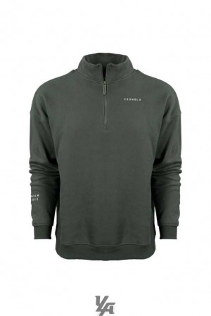 Forest Green YoungLa 516 Alumni Quarter Zips | 7064-GEXAR