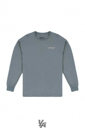 Grey Blue YoungLa 812 Signature Long Sleeves | 6425-PUHFG