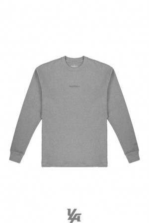 Grey Heather YoungLa 450 Cloud Foam Long Sleeves | 8694-ULRGD