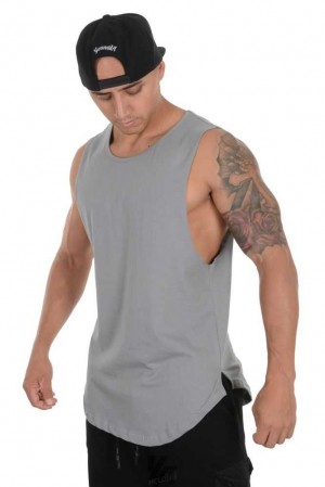 Grey YoungLa 308 Muscle Tanks | 4120-GCIAP