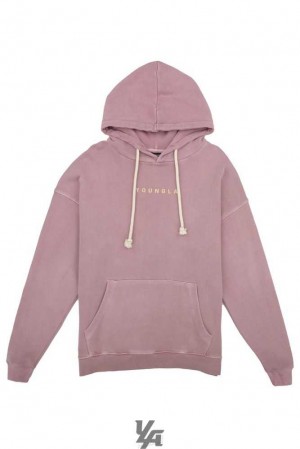 Lavender Wash YoungLa 513 Skyline Hoodies | 5486-HAKGY