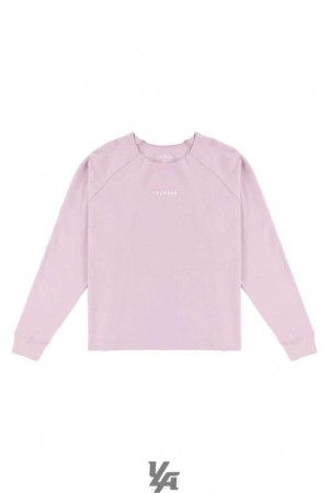 Lavender YoungLa 815 Raw Neck Cloud Longsleeves | 7983-DTABV