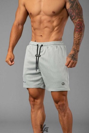 Light Grey YoungLa 130 Essential Basketball Shorts | 9847-RZMWK