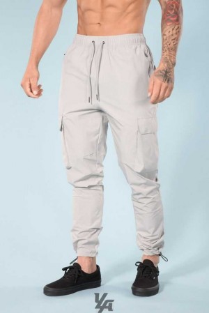 Light Grey YoungLa 218 Travel Cargo Joggers | 1539-JFNLI