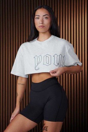 Marble YoungLa W436 - Urban Crop Tee | 6172-ODUXL