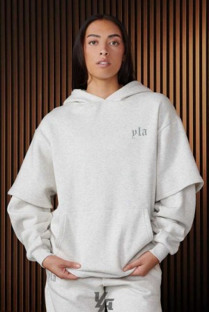 Marble YoungLa W520 - Urban Layer Hoodie | 2640-YEXDS