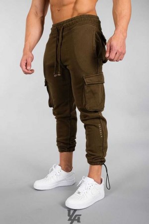 Military Olive Wash YoungLa 206 Rambo Combat Joggers | 0356-BWGIO