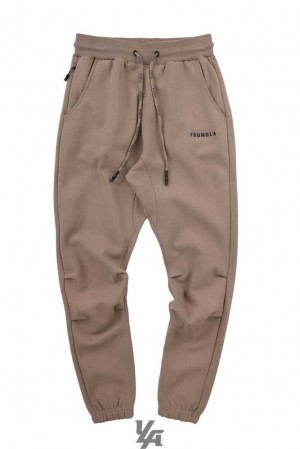 Mocha YoungLa 210 Kick-Back Joggers | 6375-EVDSI