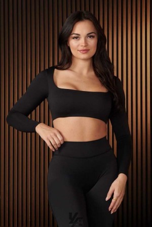 Moody YoungLa W336 - Curve Long Sleeve sports Bra | 5843-AWXIK