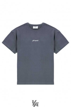 Nardo Grey YoungLa 430 Oversized Cloud Foam Tee | 7398-BCLMW