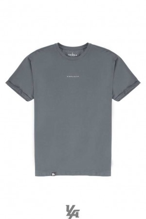 Nardo Grey YoungLa 456 Simplicity Tees | 5137-ZWKSL