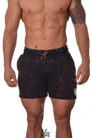 Navy Acid YoungLa 102 Bodybuilding French Terry Shorts | 0159-IFBGY