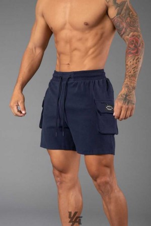 Navy YoungLa 120 Cloud Cargo Shorts | 3587-ZOFXL