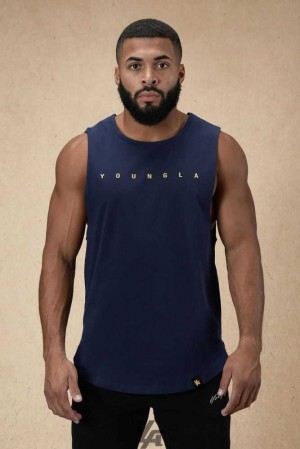 Navy YoungLa 332 Infinity Muscle Tanks | 1307-RXHEY