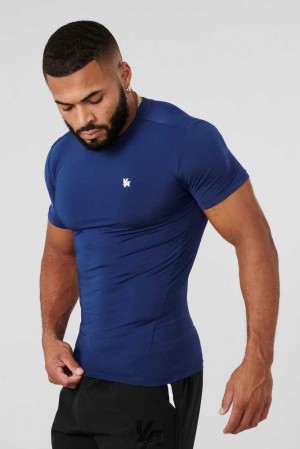 Navy YoungLa 476 - Stealth Compression Tees | 1740-SZPAF