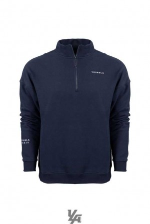 Navy YoungLa 516 Alumni Quarter Zips | 1862-VSBGT