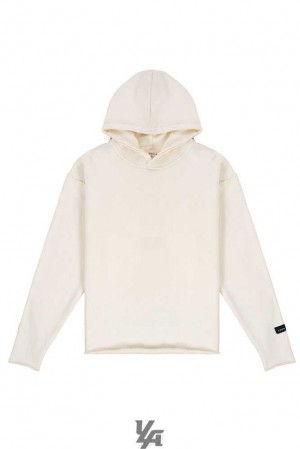 Off-White Wash YoungLa 555 Anarchy Hoodies | 7465-ZKBPL