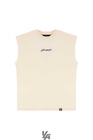 Off-White YoungLa 328 Drop Shoulder Cut Offs | 1758-CNIYA