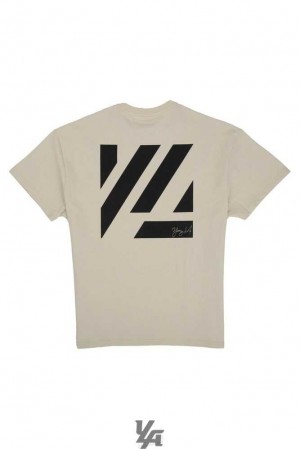 Off White YoungLa 413 Oversized Bloc Shirts | 8469-JFSQG