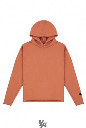 Orange Wash YoungLa 555 Anarchy Hoodies | 6514-XHWVE