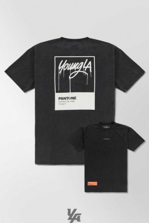 Pantone Drip YoungLa 449 Washed Drip Tees | 1402-OSDQU