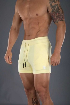 Pastel Yellow YoungLa 126 Interlock Shorts | 5628-PGTOC