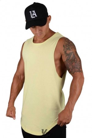 Pastel Yellow YoungLa 308 Muscle Tanks | 5724-CZOQS