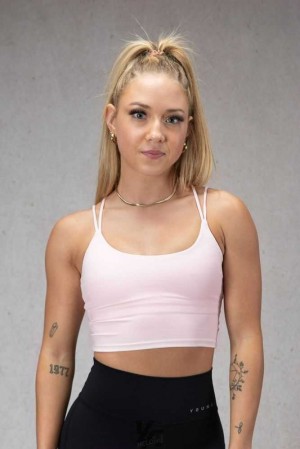 Pink Marshmallow YoungLa W310 Progress Sports Bra | 1379-YMNKW