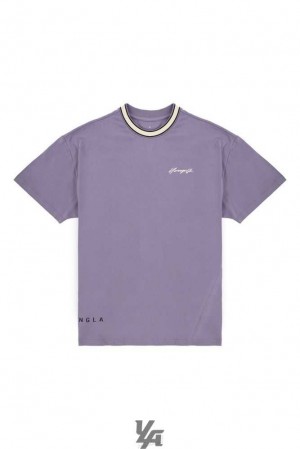 Purple Sage YoungLa 451 Noble Tees | 7683-CBPIW