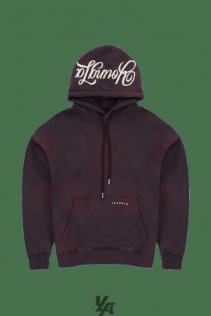 Purple Wash YoungLa 549 Phantom Hoodies | 9816-SFBNR