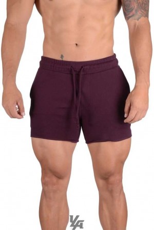 Purple YoungLa 102 Bodybuilding French Terry Shorts | 7512-GVNHJ