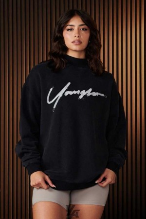 Raven Wash YoungLa W521 - Urban Crewneck | 9360-OLBJP