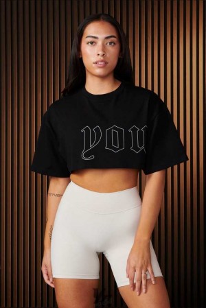 Raven YoungLa W436 - Urban Crop Tee | 1275-QANGZ