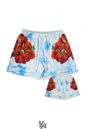 Roses are Red YoungLa 141 The Block Party Shorts | 2481-QKCAB