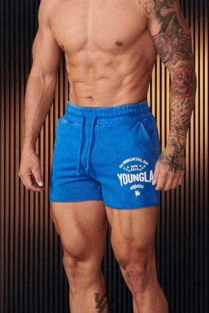 Royal Blue Wash YoungLa 152 - Immortal Shorts | 2506-SJCPO