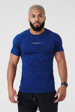 Royal Blue YoungLa 437 Digital Compression Tees | 3495-FLZHR