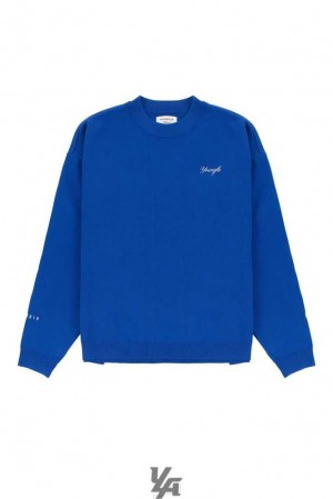 Royal Blue YoungLa 543 Essex Sweaters | 1350-SDUYG