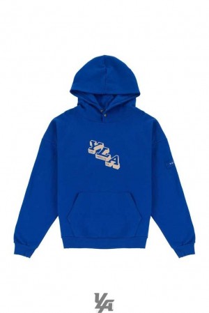 Royal Blue YoungLa 551 Campus Hoodies | 7819-GKLEA