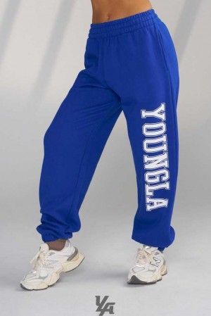 Royal Blue YoungLa W223 - Campus Joggers | 5206-DVZUO