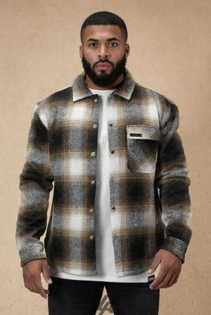 Rusty Orange YoungLa 556 High Profile Flannel Jacket | 3640-XNILP