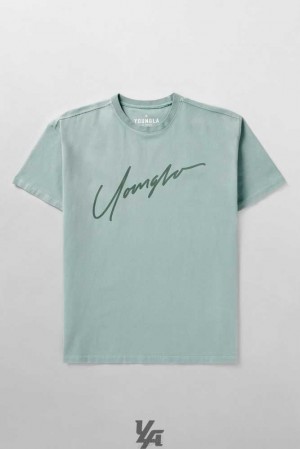 Sage Blue YoungLa 479 - Tonal Tees | 1435-AGPSW