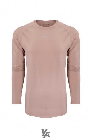 Salmon YoungLa 441 Performance Line Longsleeve Shirts | 4156-RCMHP