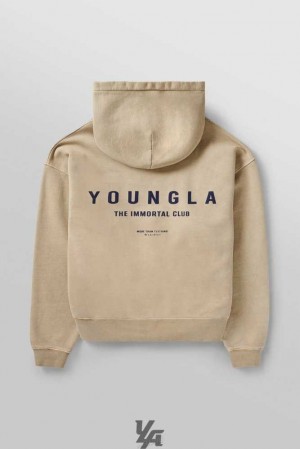 Sand Wash YoungLa 533 - Immortal Club Hoodies | 6409-OLEYB