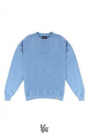 Sky Blue Wash YoungLa 530 Gin N Juice Oversized Crewnecks | 4973-YUJFH