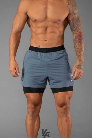 Sky Blue YoungLa 121 Performance Line Compression Shorts | 1429-JNLSQ