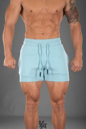 Sky Blue YoungLa 126 Interlock Shorts | 0439-HYMZS